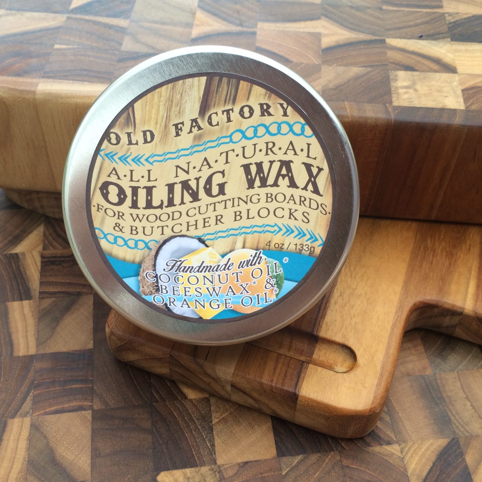 All natural cutting board seasoning wax no mineral oil by old factory