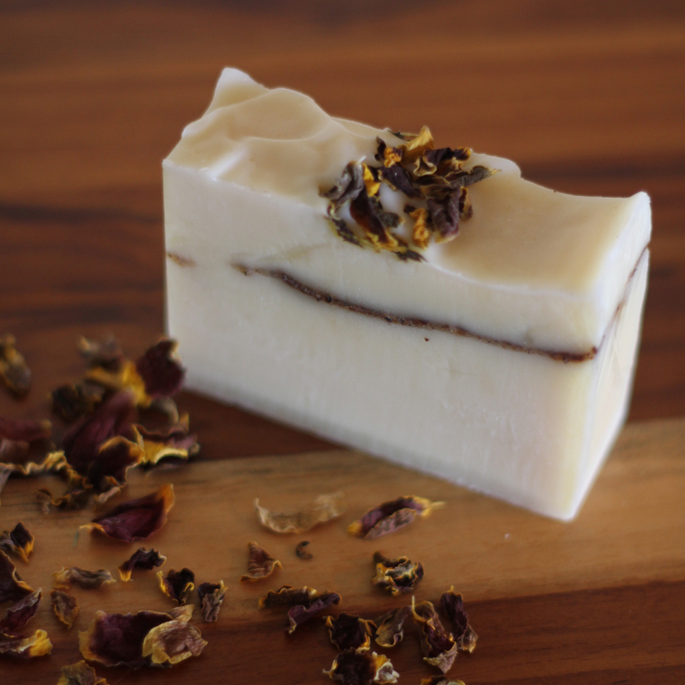 Custom Soap Example with local texas hill country wildflowers Old Factory