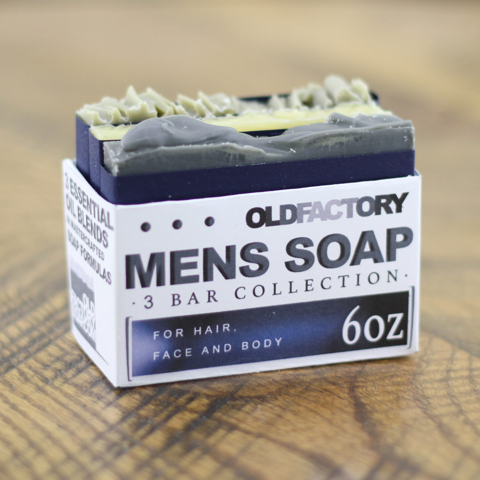 Mens Natural Soap Sampler by Old Factory Soap Company