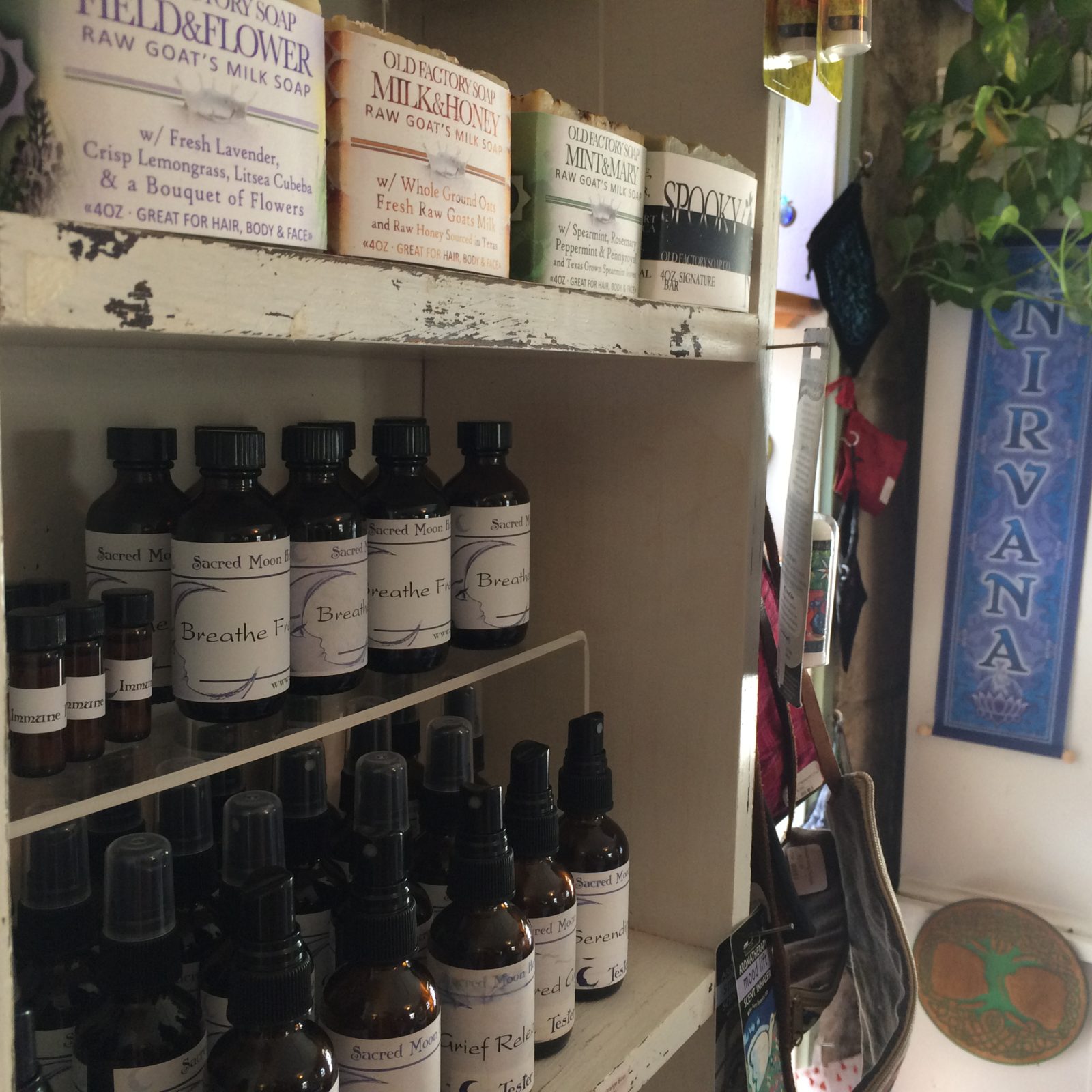 Sacred Moon Herbs Aromatherapy Sprays and Old Factory