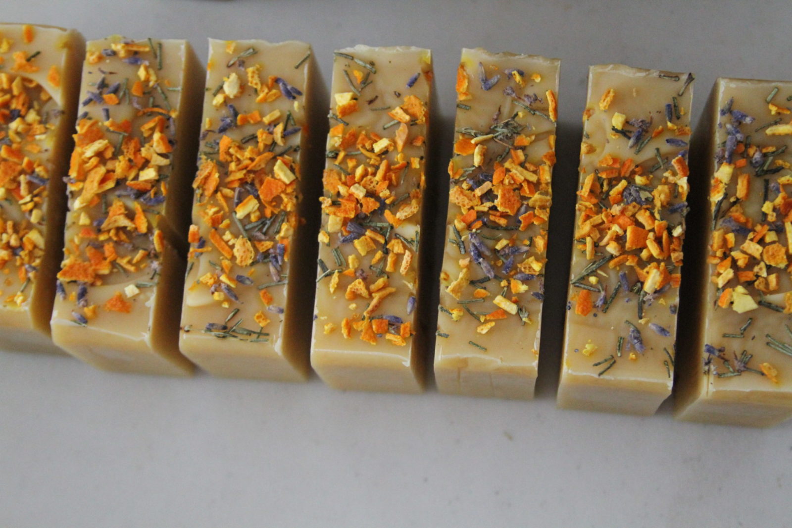 orange lavender rosemary custom soap by old factory