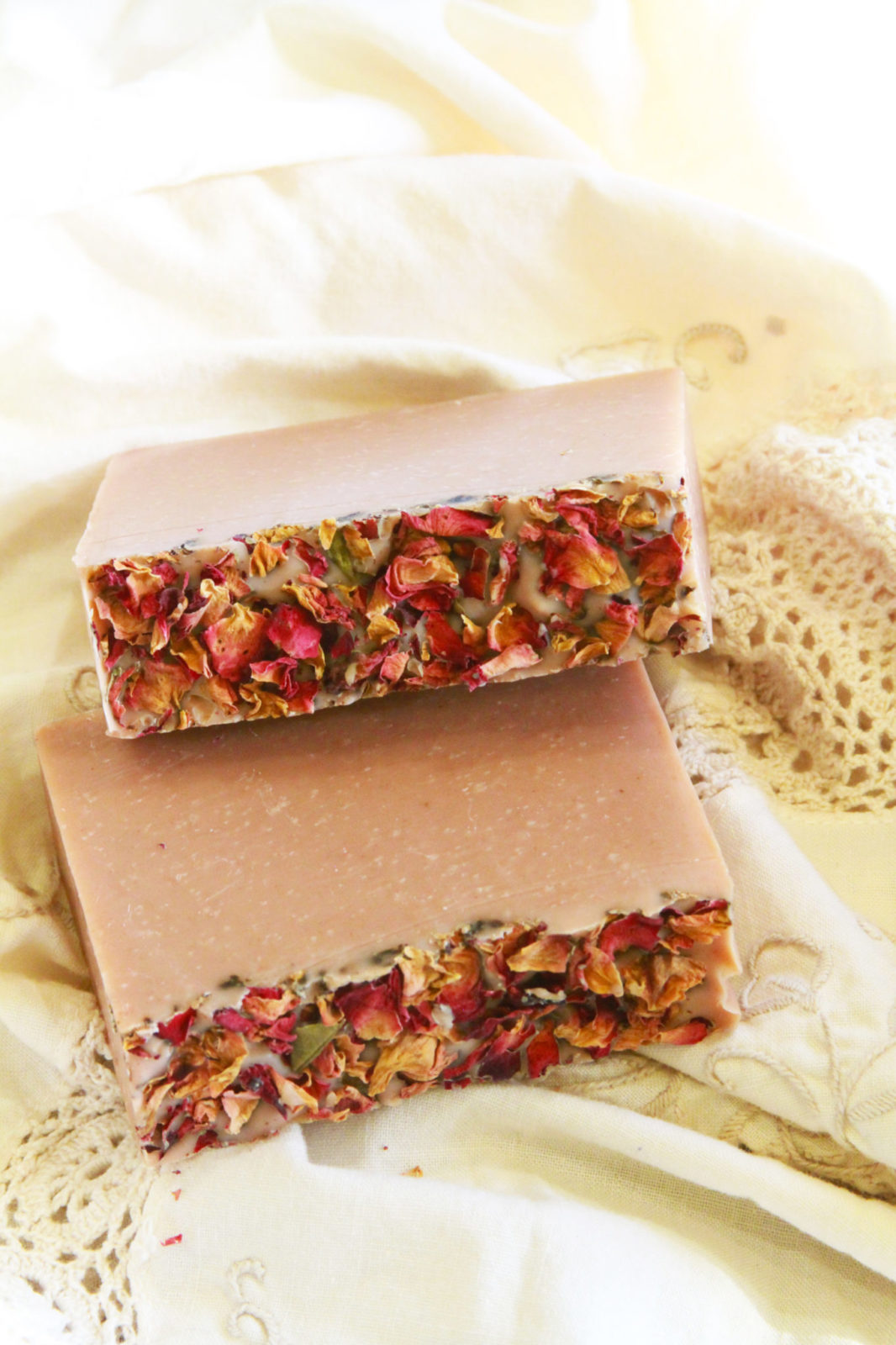 Valentines Day Limited Edition Soap by Old Factory with Patchouli, Frankincense, Benzoin and Rose Petals Blanco Texas