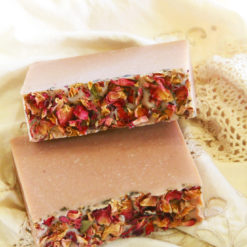 Valentines Day Limited Edition Soap by Old Factory with Patchouli, Frankincense, Benzoin and Rose Petals Blanco Texas
