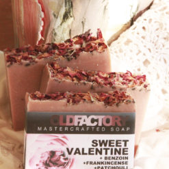 Valentines Day Limited Edition Soap by Old Factory with Patchouli, Frankincense, Benzoin and Rose Petals Handmade Blanco Texas