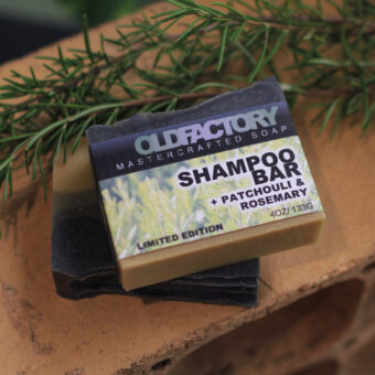 Shampoo Bar Rosemary Patchouli with Multani Mitti Clay by Old Factory Soap