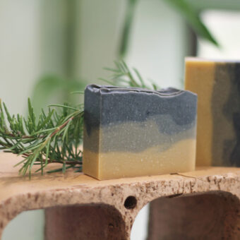 Shampoo Bar Rosemary Patchouli with Fullers Clay by Old Factory Soap