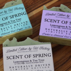 Old Factory Limited Edition Organic Soap Spring Scent Plantable Label