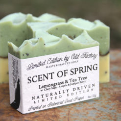 Old Factory Limited Edition Organic Soap Spring Scent Plantable Label