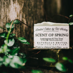 Scent of Spring Old Factory Soap Limited Edition with wildflower seed plantable paper label