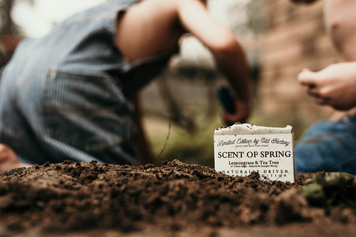 Limited Edition Scent of Spring Soap with Plantable Wildflower Seed Label by Old Factory