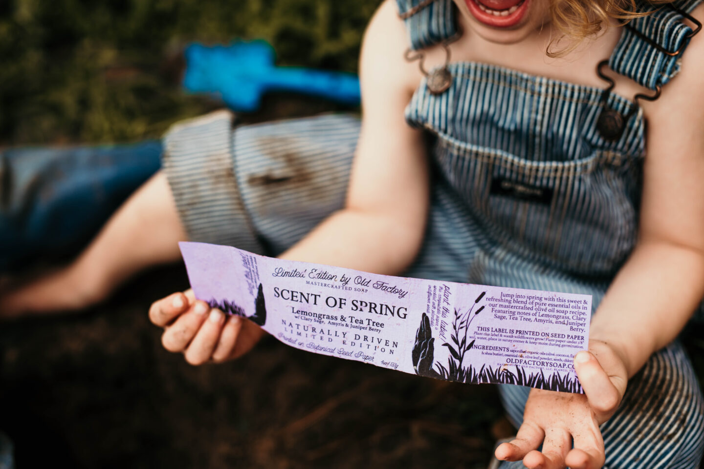 Limited Edition Scent of Spring Soap with Plantable Wildflower Seed Label by Old Factory