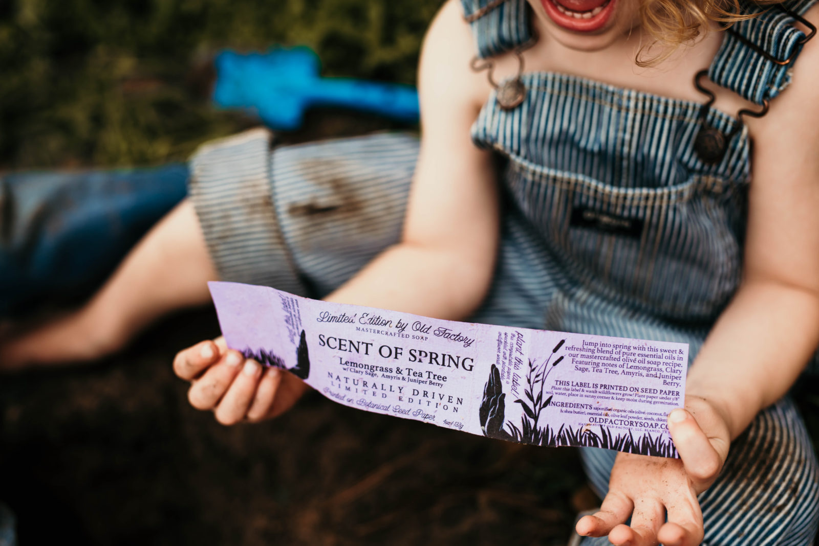 Limited Edition Scent of Spring Soap with Plantable Wildflower Seed Label by Old Factory