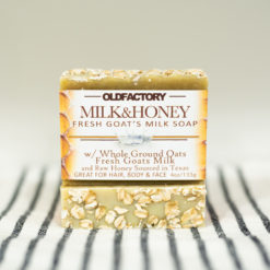Milk and Honey Goats Milk Soap made in Blanco Texas Old Factory Soap
