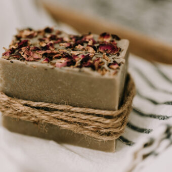 Rosewater and Dead Sea Mud Limited Edition Soap by Old Factory Soap Company