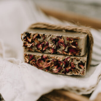 Rosewater and Dead Sea Mud Limited Edition Soap by Old Factory Soap Company