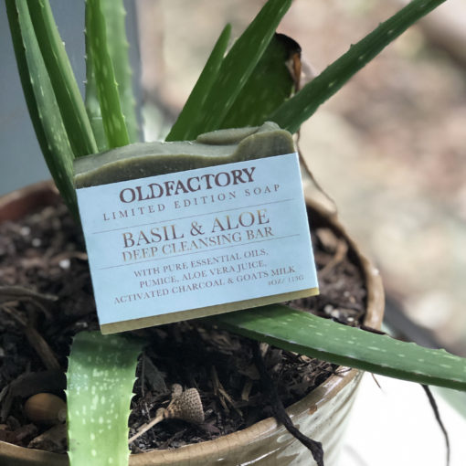 Basil Aloe Limited Edition Soap Old Factory Blanco Texas