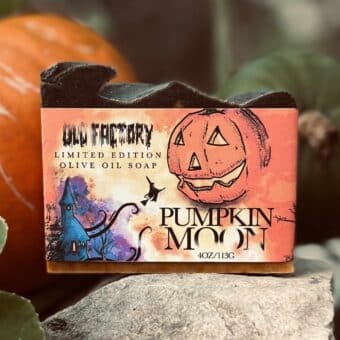 Pumpkin Moon Halloween Soap Old Factory Soap handmade in hot springs north carolina