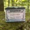 Sage and Ice Goat Milk Soap Old Factory Soap with sage eucalyptus grapefruit and rosewood activated charcoal soap