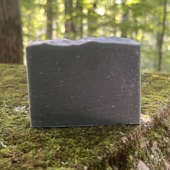 Sage and Ice Goat Milk Soap Old Factory Soap with sage eucalyptus grapefruit and rosewood activated charcoal soap
